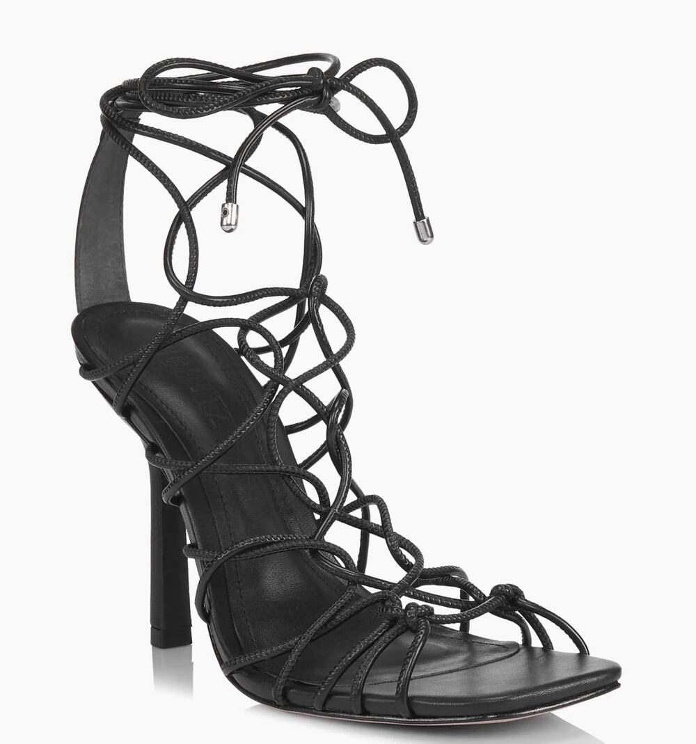 Schutz Wraparound Stiletto Heels Strappy In Black Size Women’s 10 US
